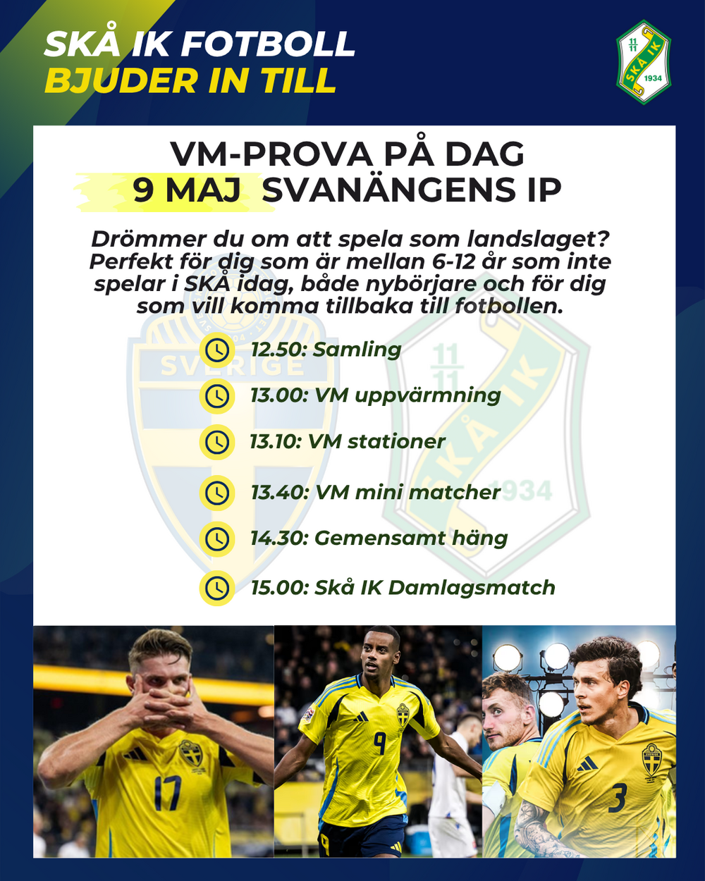 Prova på fotboll 9 maj